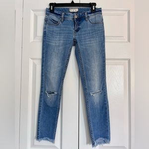Free People ankle cut jeans